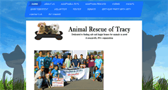 Desktop Screenshot of animalrescuetracy.org