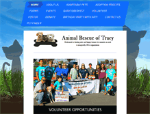 Tablet Screenshot of animalrescuetracy.org